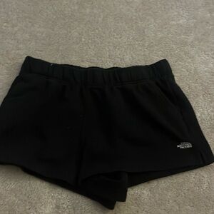black cotton north face shorts